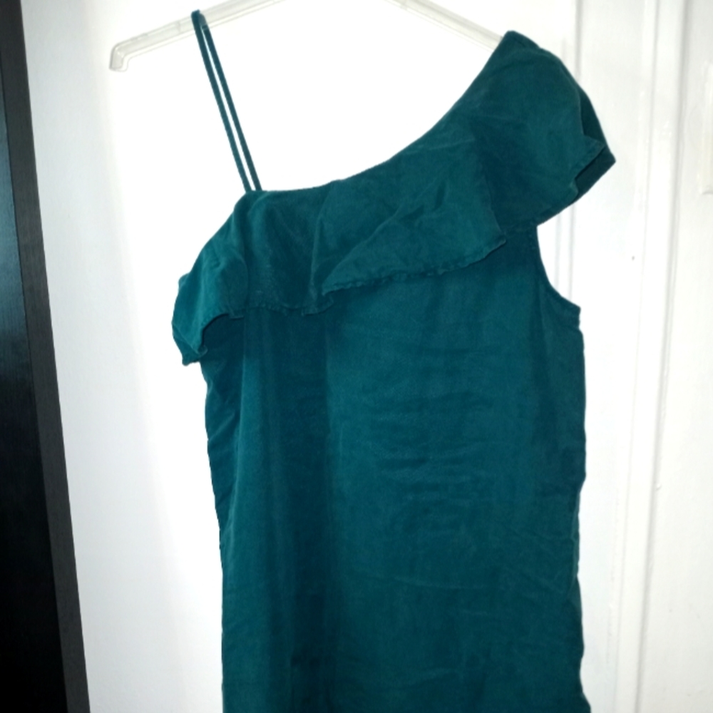 LOU & GREY off shoulder one strap dress